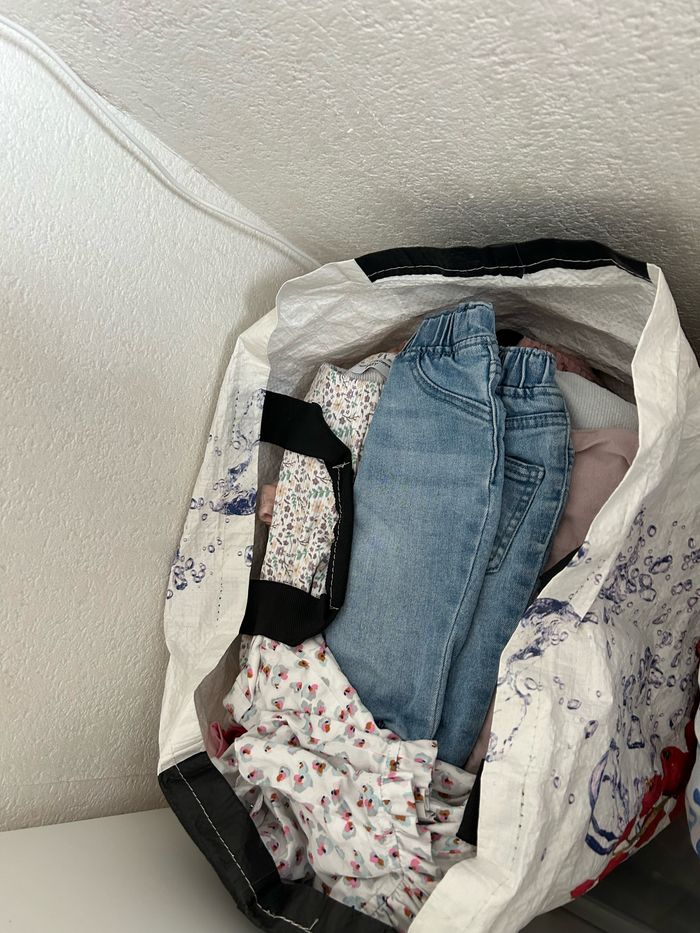 Sac vêtements bébé fille