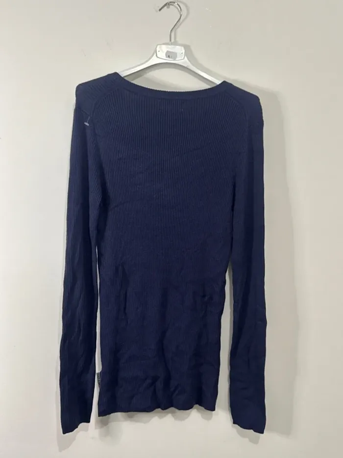 Tunique femme grande taille XXL bleu nuit – Burton – Manches longues chic - photo numéro 3