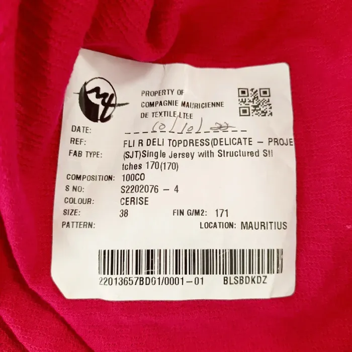 Robe cerise CIT Atelier taille 38 smocks dos 100 % coton bretelles fines été A1342 - photo numéro 7