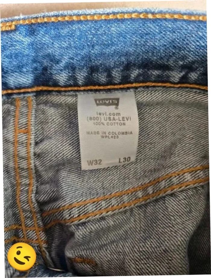 Jeans Levi's 501 W32 FR42 L30 coupe droite bleu Homme Men pan423b - photo numéro 7