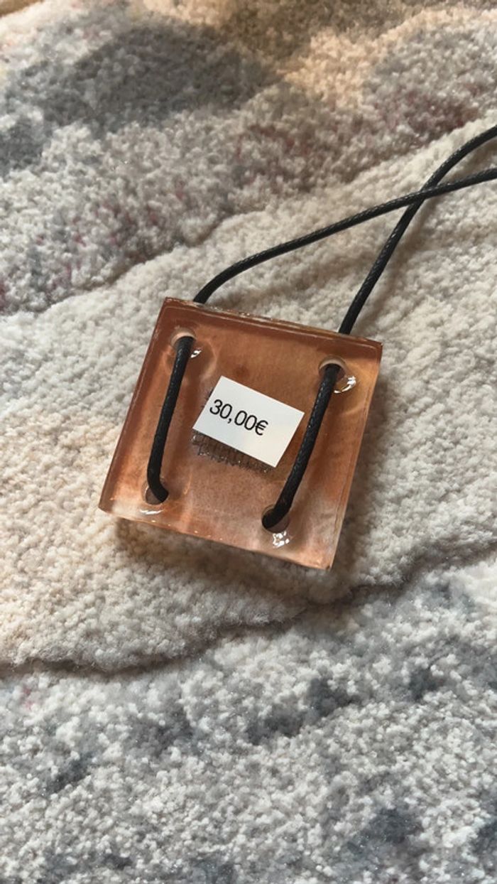 Collier en verre fait main - photo numéro 3