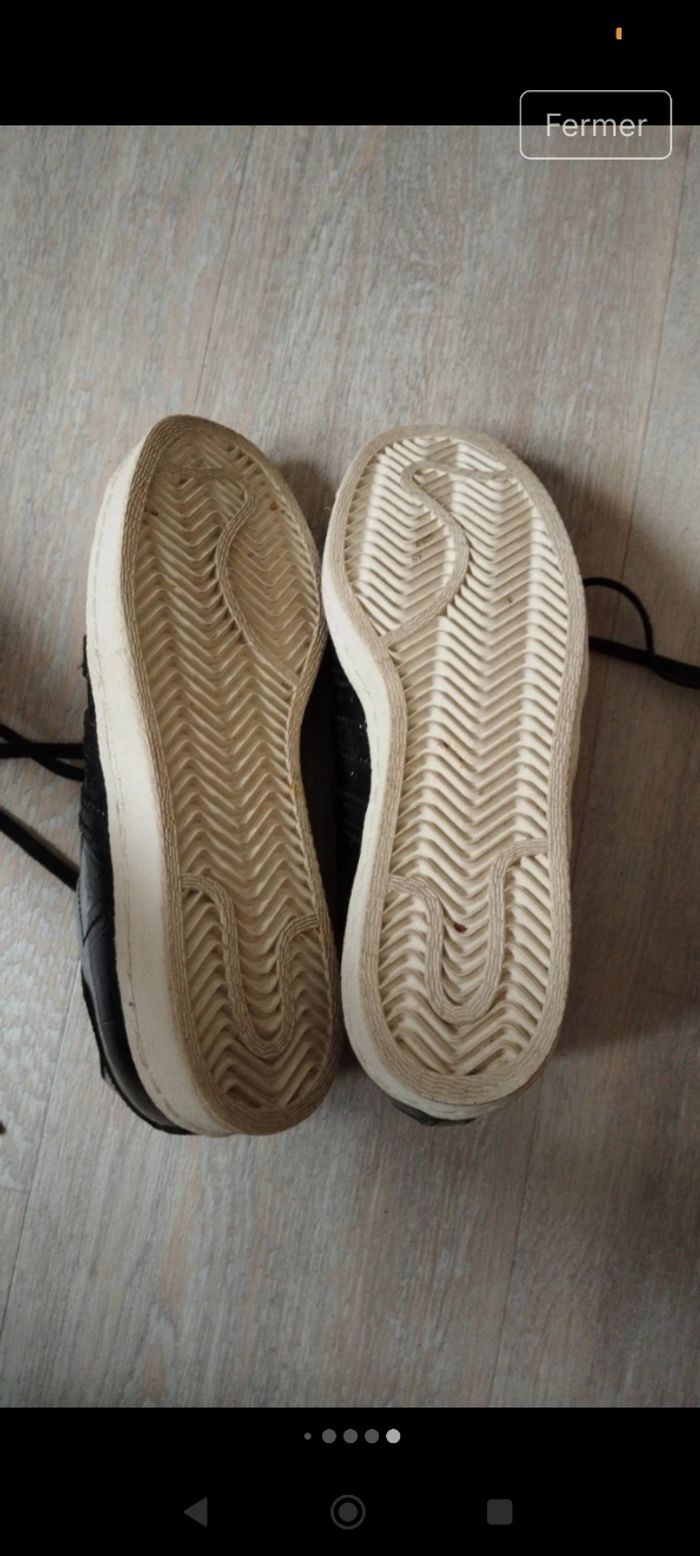 Baskets adidas cuir - photo numéro 3