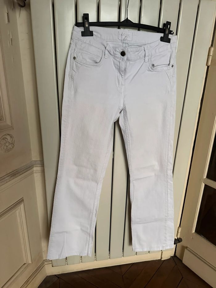 Jean blanc vintage etam taille basse 36