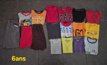 Lot divers t-shirt garcon taille 6 ans