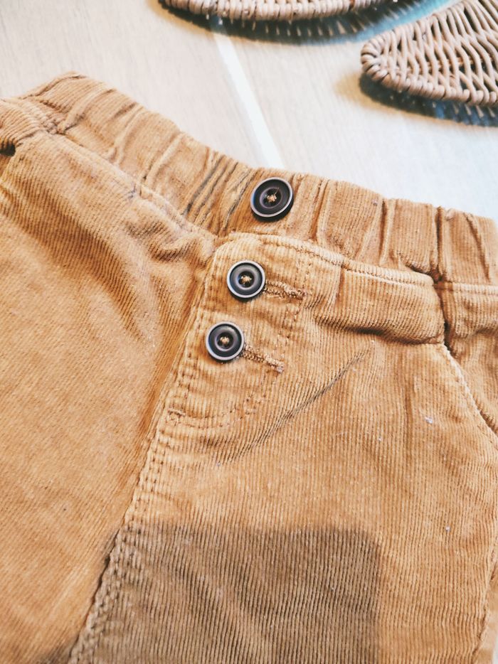 🧒🏻Tape à l'oeil /Orchestra - Ensemble Pantalon velours côtelé et chemise à carreaux - Taille 6 moi - photo numéro 4