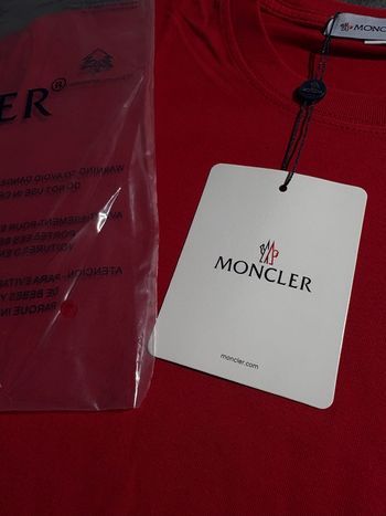 Tee shirt moncler montbeliard rouge taille L