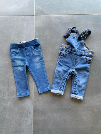 Lot jean Lévis + salopette IKKS 3 mois