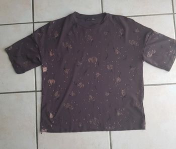 Tee-shirt pailleté zara