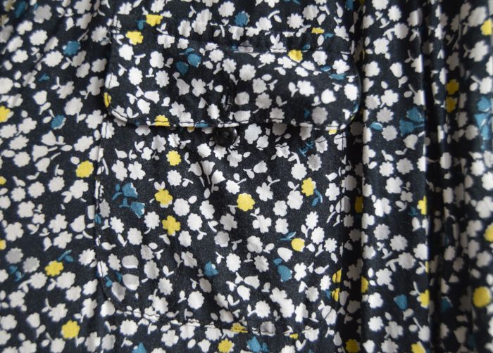 Robe fluide à fleurs – imprimé bleu/jaune/blanc, coupe confortable - photo numéro 3