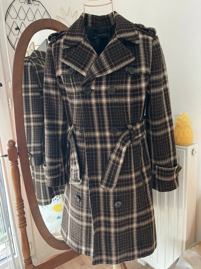 🍍 Manteau à carreaux M