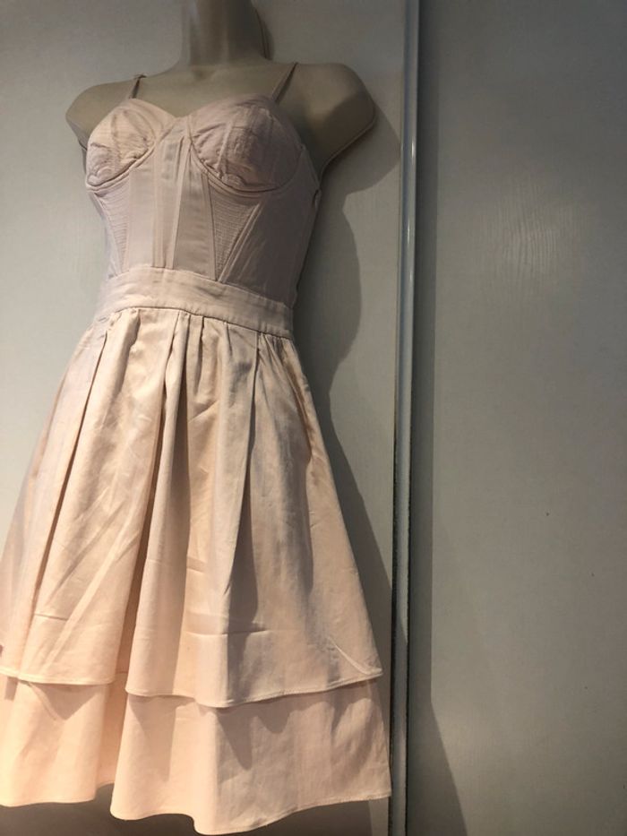 Robe rose poudré Naf-Naf taille 34 style vintage - photo numéro 18