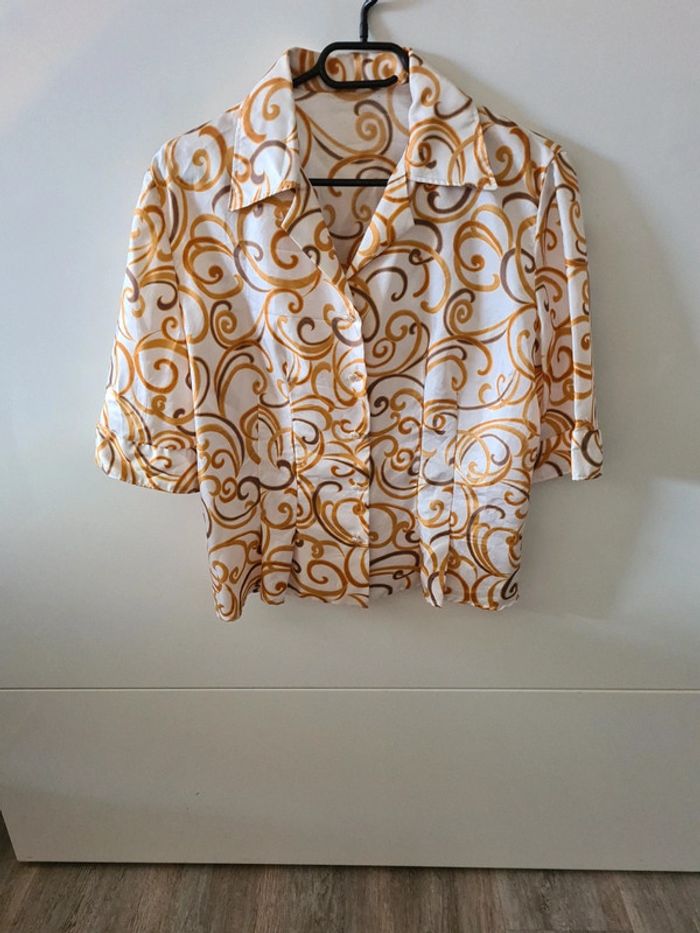 Chemise imprimée Vintage années 70