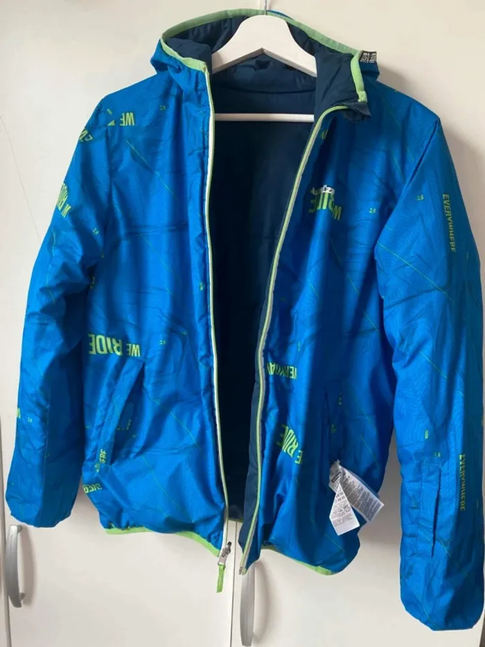 Veste doudoune réversible à capuche 14ans Decathlon - photo numéro 2
