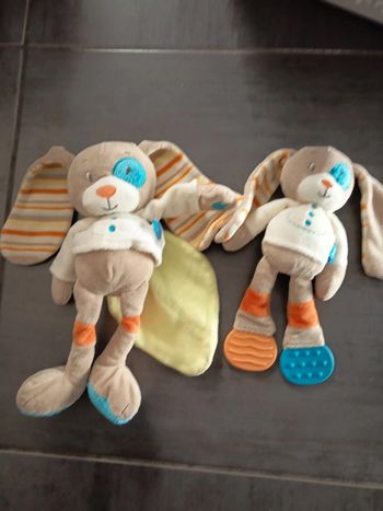 Lot de lapin doudou tex baby