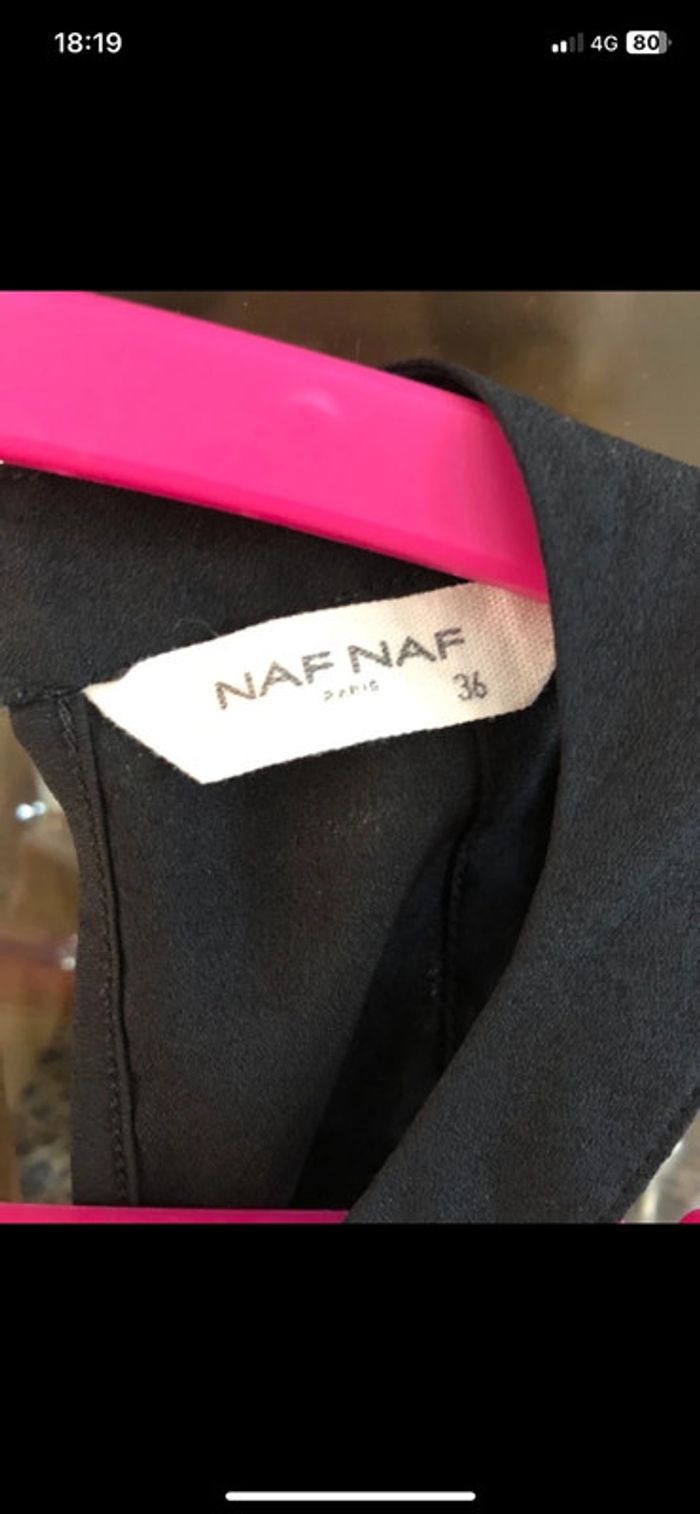 Débardeur noir avec fils Naf Naf - photo numéro 5