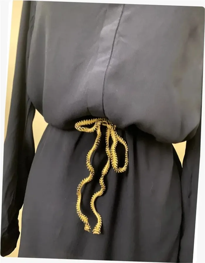 Robe ceinturée bleu marine Promod - photo numéro 2