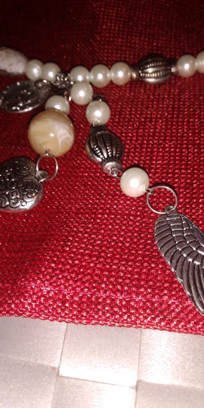 Collier sautoir imitation perles - photo numéro 2
