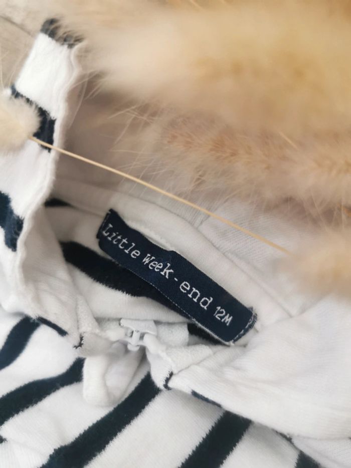 🌸Ensemble 12/18mois veste et short marinière - photo numéro 7