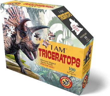 puzzle tricératops 84 cm marron  Madd Capp 100 pièces 5124015