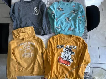 Lot de 4 sweats