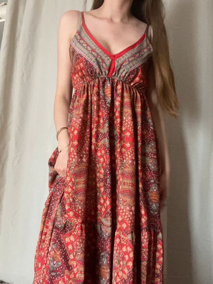 Robe longue et fluide à motif - photo numéro 2