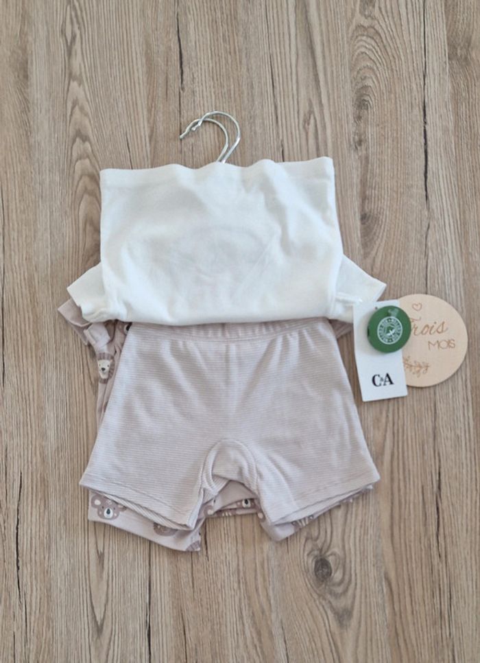 Lot de 2ensembles bébé garçon 3mois - photo numéro 2