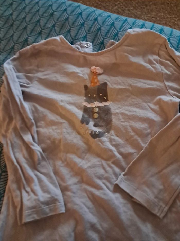 T-shirt à manches longues de la marque Kiabi 36 mois - photo numéro 2