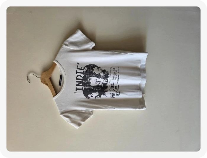 t-shirt Brandy Melville blanc taille S - photo numéro 3