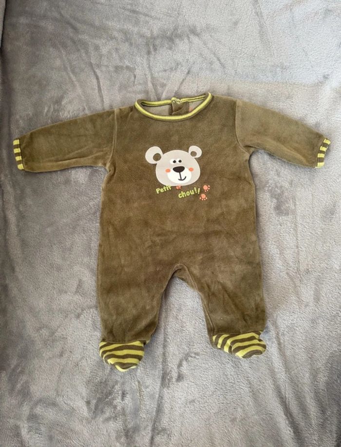 Pyjama en velours garçon - naissance - Kimbaloo