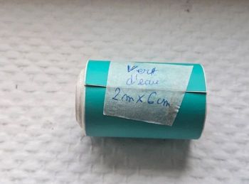 Film adhesifs permanent vert d'eau pour machine de découpe