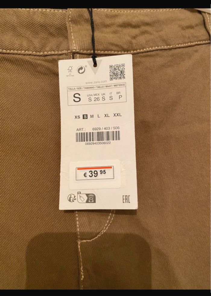 Cargo Zara taille S neuf avec étiquette - photo numéro 2