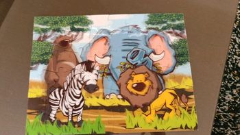 Puzzle et pièces en 3D