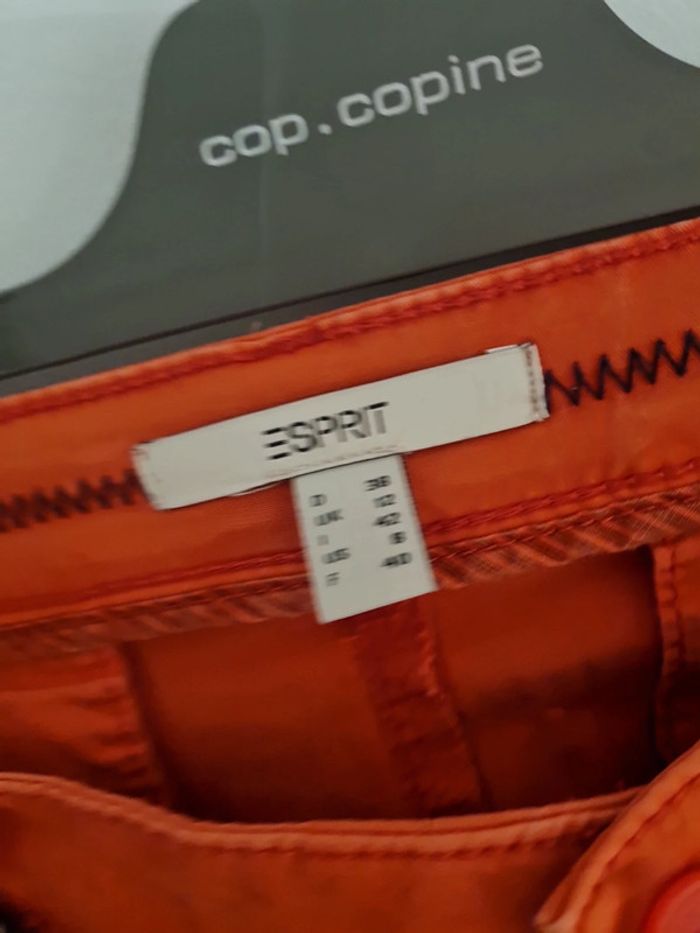 Pantalon toile rouge - photo numéro 2