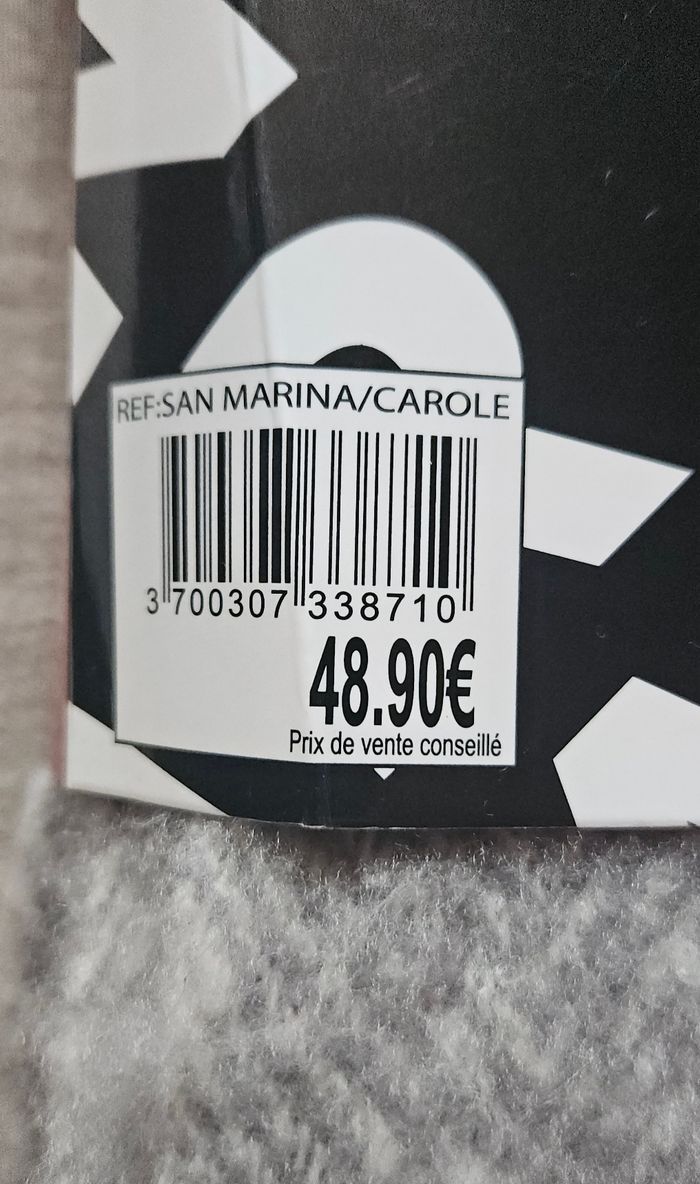 Écharpe/étole San Marina laine et soie grise chevron - photo numéro 5