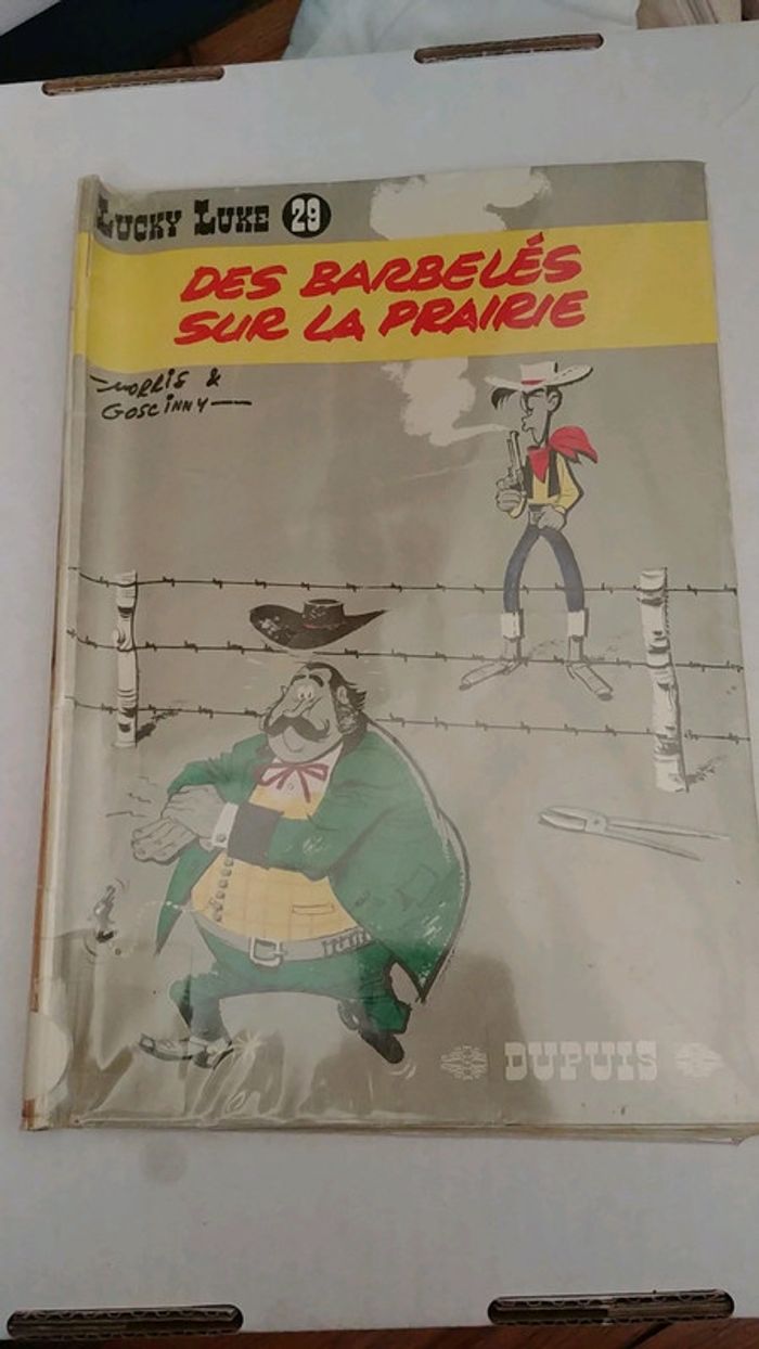 BD Lucky Luke 29 Des barbelés sur la prairie edition Dupuis 1977
