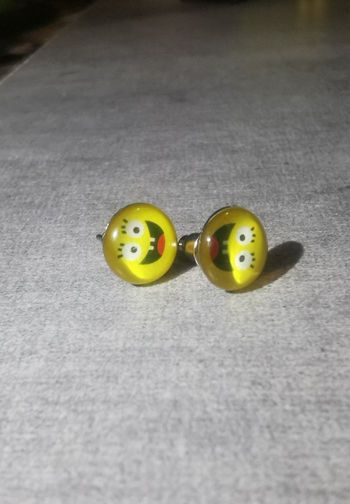 Boucles d'oreilles smiley