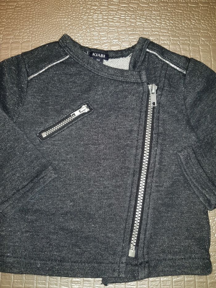 Veste gilet en sweat forme perfecto 9 mois - photo numéro 2