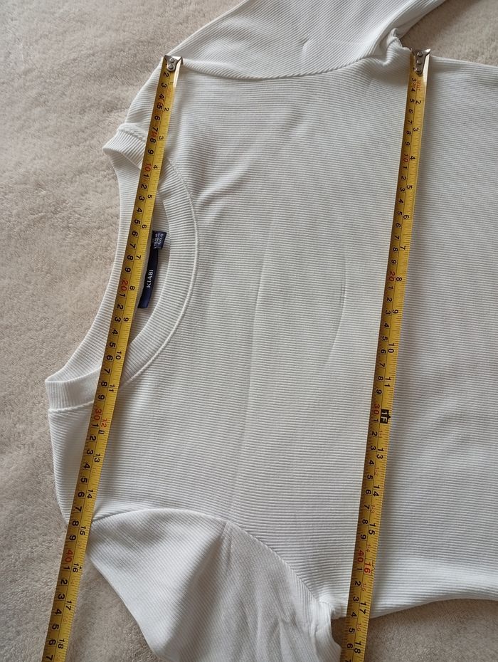 T-shirt côtelé manches longues 3840 - photo numéro 9