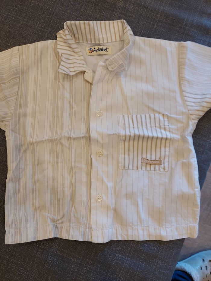 Chemisette 6mois alphabet