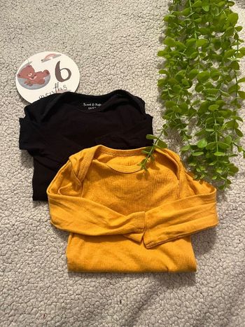 Lots de 2 bodies pour bébé mixte
