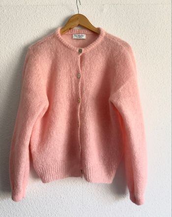Cardigan mohair rose pretty wire