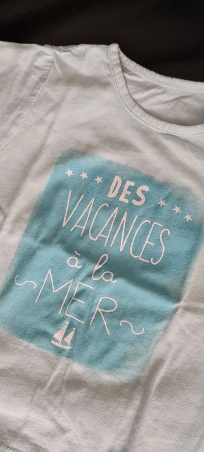 T-shirt vacances mer Kiabi 18 mois - photo numéro 2