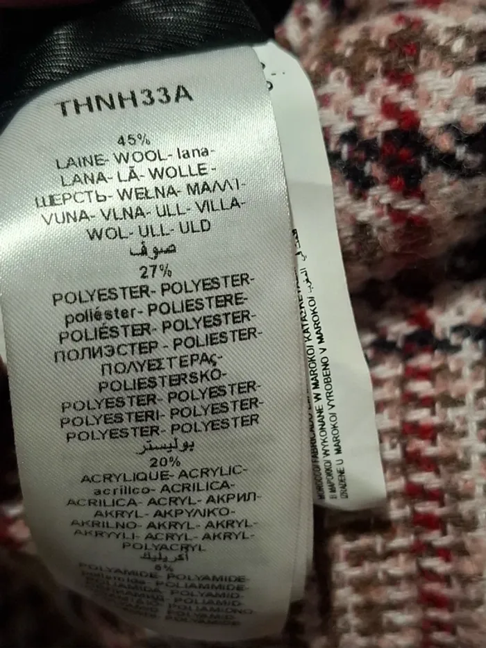 Manteau à carreaux Nafnaf T44 Neuf - photo numéro 4