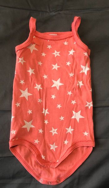 Body Petit Bateau rose 12 mois