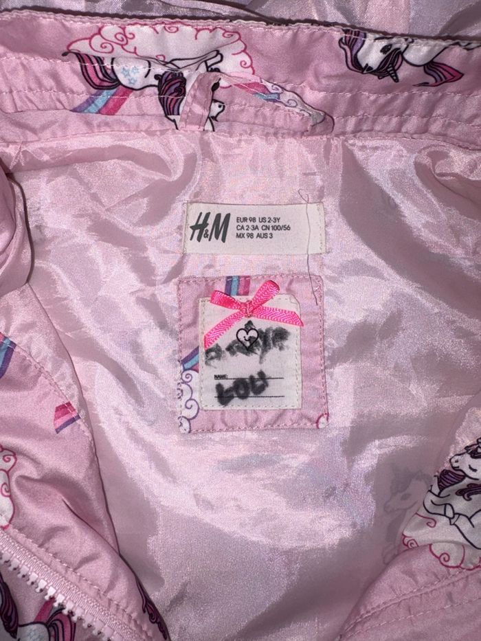 Imperméable rose licorne 🌈 – enfant taille 3 ans en très bon état - photo numéro 6