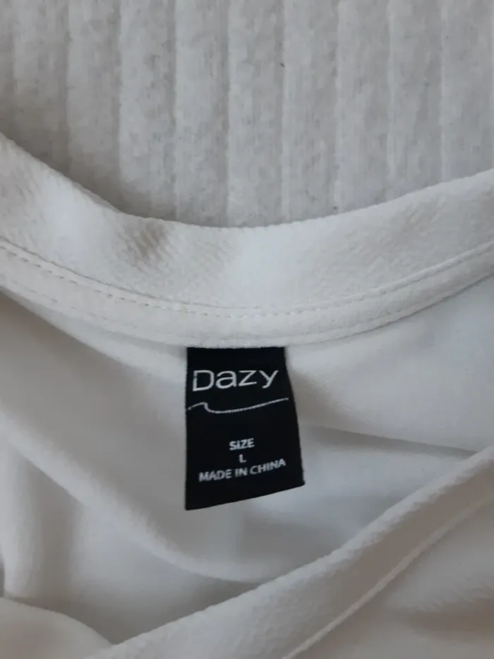 Tee shirt blanc Dazy T40 - photo numéro 5