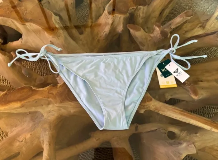 Bas de maillot de bain Roxy femme bleu clair ficelles - photo numéro 2