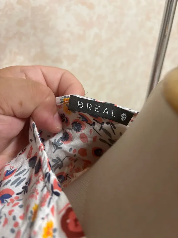 Blouse BRÉAL fleurie, parfait état, taille 38 - photo numéro 3