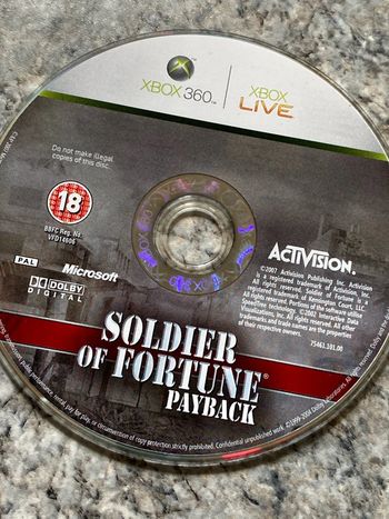 soldier of fortune payback Xbox 360