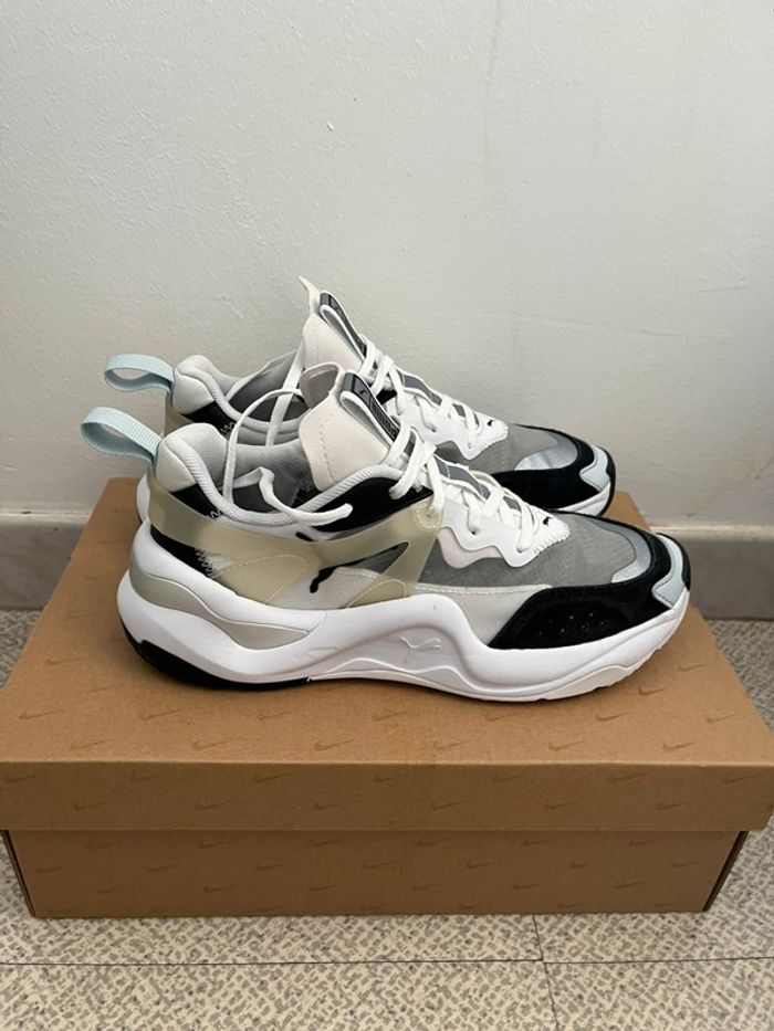 Baskets Puma Noir / Blanc / Gris / Transparent Taille (38) - photo numéro 5